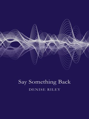 cover image of Say Something Back